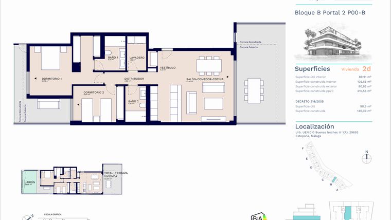 Rzut - Mieszkanie na sprzedaż 2 pokoje o powierzchni 129,6 m² - numer A11-014 w Unika I