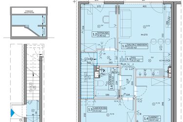 Rzut - Mieszkanie na sprzedaż 4 pokoje o powierzchni 64,03 m² - numer 51B w Domy na Witosa