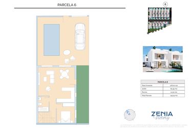Rzut - Dom na sprzedaż 3 pokoje o powierzchni 145,19 m² - numer 6 w La Zenia Victory - Orihuela Costa