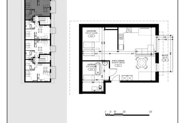 Rzut - Mieszkanie na sprzedaż 1 pokój o powierzchni 36,01 m² - numer B2-M5 w Śląska Park