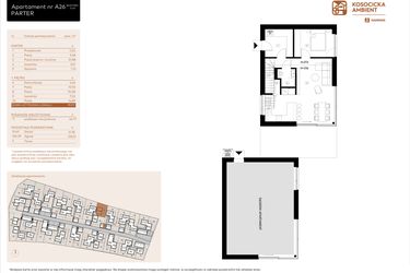 Rzut - Mieszkanie na sprzedaż 5 pokoi o powierzchni 99,97 m² - numer A26 w Kosocicka Ambient