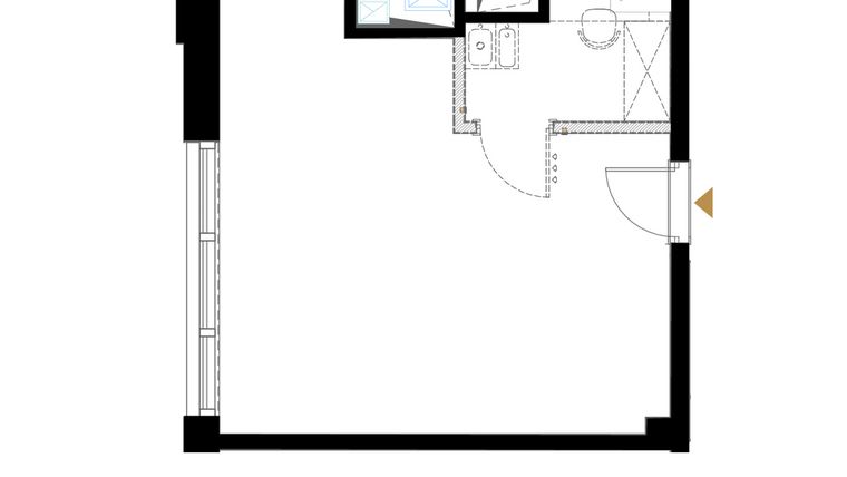 Rzut - Lokal użytkowy na sprzedaż 1 pokój o powierzchni 33,73 m² - numer 23 w BIZPARK D