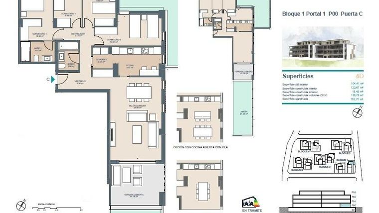 Rzut - Mieszkanie na sprzedaż 4 pokoje o powierzchni 152 m² - numer 0-C w Apartamenty w Godelli - 15173220