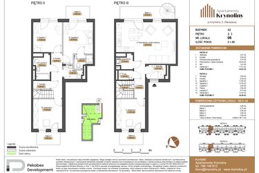 Rzut - Mieszkanie na sprzedaż 5 pokoi o powierzchni 109,31 m² - numer 06.A2 w Apartamenty Krynoliny