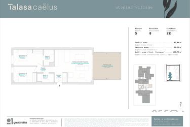 Rzut - Mieszkanie na sprzedaż 2 pokoje o powierzchni 67,84 m² - numer B5-2E w Talasa Caleus II