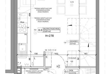 Rzut - Dom na sprzedaż 3 pokoje o powierzchni 68,29 m² - numer 10A w Osiedle Słoneczne