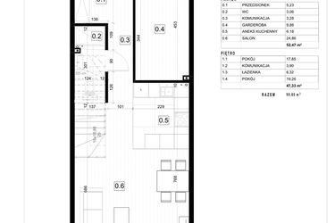 Rzut - Dom na sprzedaż 4 pokoje o powierzchni 100,34 m² - numer 4 w Smart Shape