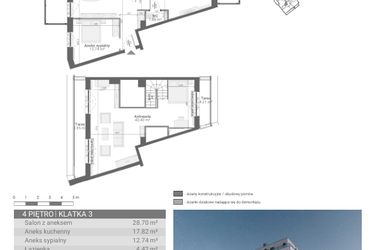 Rzut - Mieszkanie na sprzedaż 3 pokoje o powierzchni 105,96 m² - numer M57 w Ultra Marina etap II