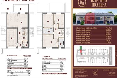 Rzut - Dom na sprzedaż 4 pokoje o powierzchni 109,84 m² - numer 19/2 w Dzielnica Hrabska etap V