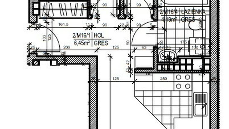 Rzut - Mieszkanie na sprzedaż 3 pokoje o powierzchni 52,12 m² - numer 16 w Staroniwskie Sady etap II