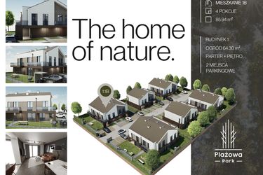 Rzut - Dom na sprzedaż 4 pokoje o powierzchni 85,94 m² - numer 1.1B w Plażowa Park Głowno