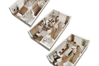 Rzut - Dom na sprzedaż 5 pokoi o powierzchni 124,82 m² - numer 6 w Wille Stolema