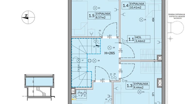 Rzut - Dom na sprzedaż 4 pokoje o powierzchni 74,16 m² - numer 57 w Boska Ksawerowska 2 etap 4