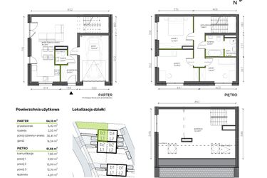 Rzut - Dom na sprzedaż 5 pokoi o powierzchni 138,22 m² - numer b3.L1 w Ogrody Wojszyce