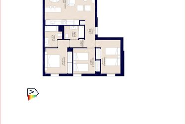 Rzut - Mieszkanie na sprzedaż 3 pokoje o powierzchni 109,8 m² - numer 1-056 w Apartamenty w Denia - 24356899