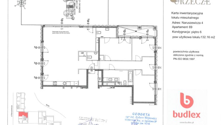 Rzut - Mieszkanie na sprzedaż 4 pokoje o powierzchni 133,49 m² - numer 4.69 w Urzecze