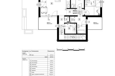 Rzut - Mieszkanie na sprzedaż 3 pokoje o powierzchni 73,01 m² - numer C.1 w Osiedle Paprociowa