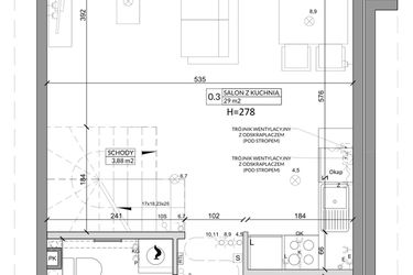 Rzut - Dom na sprzedaż 4 pokoje o powierzchni 79,04 m² - numer 4B w Osiedle Słoneczne