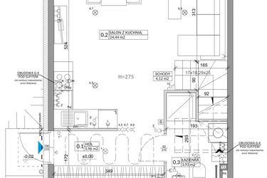 Rzut - Dom na sprzedaż 4 pokoje o powierzchni 81,74 m² - numer 22B w Ogrody Przyjaciół 5 etap II
