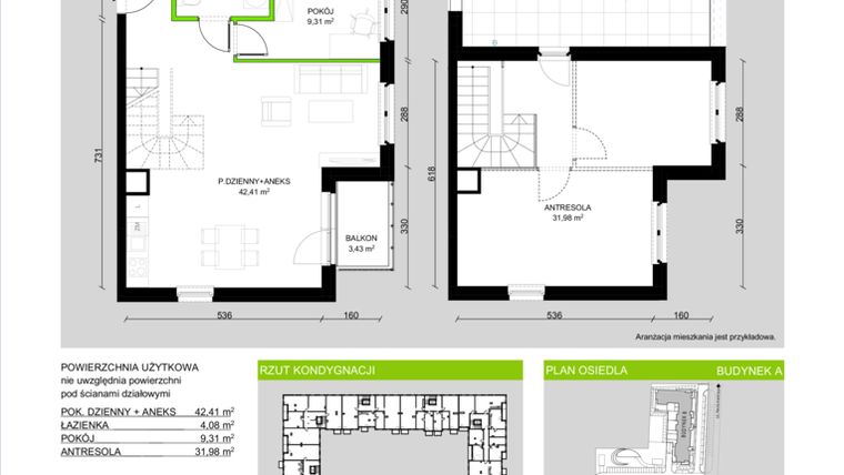 Rzut - Mieszkanie na sprzedaż 2 pokoje o powierzchni 87,78 m² - numer A/K5/04/22 w Nowa Racławicka