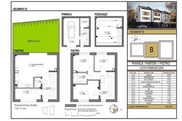 Rzut - Dom na sprzedaż 6 pokoi o powierzchni 148,55 m² - numer M2 w Kamienica Na Zboczu