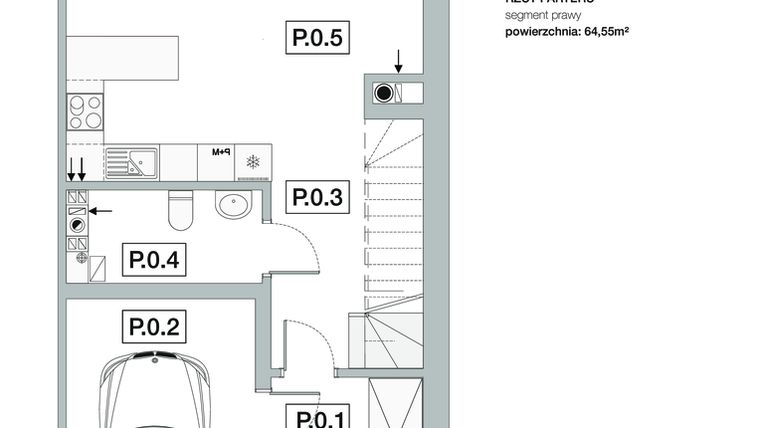 Rzut - Dom na sprzedaż 4 pokoje o powierzchni 129,62 m² - numer 13A w Słoneczne Juszkowo