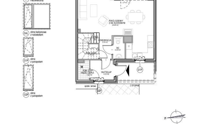 Rzut - Dom na sprzedaż 4 pokoje o powierzchni 110,09 m² - numer A.3.1.7 w Optima VI