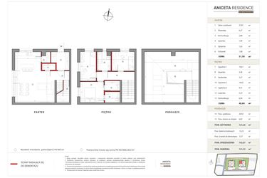Rzut - Dom na sprzedaż 5 pokoi o powierzchni 143,07 m² - numer C2 w Aniceta Residence