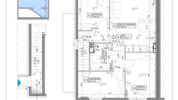 Rzut - Mieszkanie na sprzedaż 4 pokoje o powierzchni 67,46 m² - numer 29B w Domy na Witosa etap 1B
