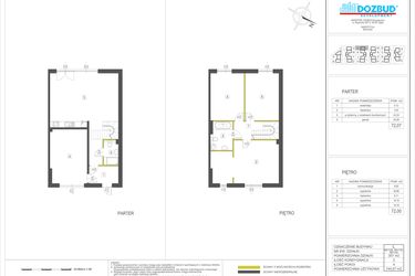 Rzut - Dom na sprzedaż 4 pokoje o powierzchni 144,07 m² - numer L w Domy Bobrowiec VI