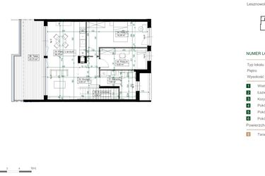 Rzut - Mieszkanie na sprzedaż 3 pokoje o powierzchni 67,89 m² - numer 4.2 w Green Ville