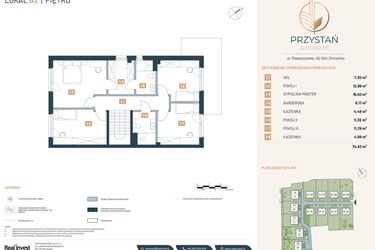 Rzut - Dom na sprzedaż 5 pokoi o powierzchni 157,29 m² - numer G2 w Przystań Złotokłos