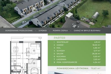 Rzut - Dom na sprzedaż 5 pokoi o powierzchni 125,09 m² - numer C.2.3 w Beskidzka Park