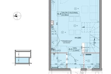Rzut - Dom na sprzedaż 3 pokoje o powierzchni 61,95 m² - numer 18 w Boska Ksawerowska 2 etap 2