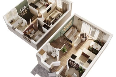 Rzut - Dom na sprzedaż 5 pokoi o powierzchni 73,26 m² - numer 16B w Osiedle Stokrotki etap 2