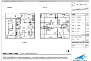 Rzut - Dom na sprzedaż 5 pokoi o powierzchni 120,86 m² - numer I1 w Majewska Domy