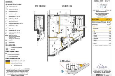 Rzut - Mieszkanie na sprzedaż 3 pokoje o powierzchni 66,25 m² - numer 11-L2 w Osiedle Idea etap II