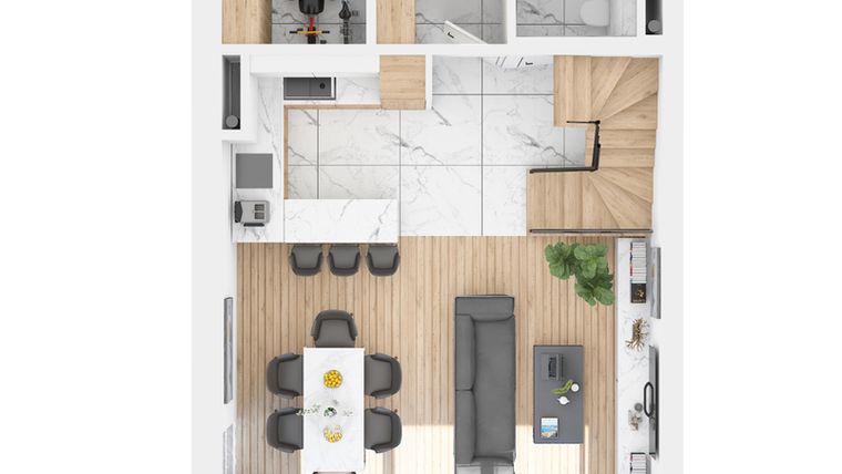 Rzut - Dom na sprzedaż 6 pokoi o powierzchni 149,64 m² - numer Nadzieja 31/2 w Nadzieja 31