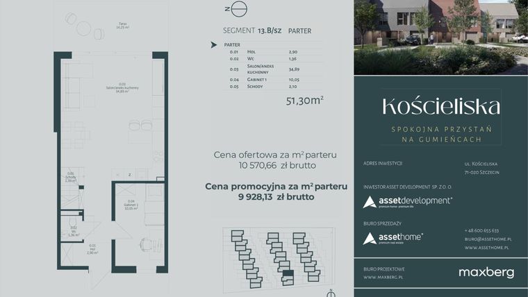 Rzut - Dom na sprzedaż 4 pokoje o powierzchni 142,95 m² - numer 13.B w Kościeliska