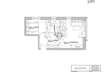 Rzut - Mieszkanie na sprzedaż 2 pokoje o powierzchni 35,94 m² - numer A62 w Laurowy Zakątek