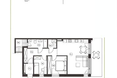 Rzut - Mieszkanie na sprzedaż 3 pokoje o powierzchni 70,78 m² - numer 29_1 w Apartamenty Sielanka