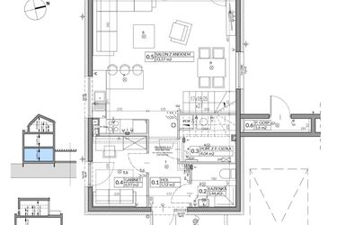 Rzut - Dom na sprzedaż 6 pokoi o powierzchni 139,68 m² - numer 13A w Wille przy Lesie etap III