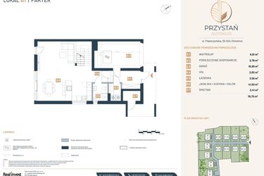 Rzut - Dom na sprzedaż 5 pokoi o powierzchni 151,66 m² - numer A1 w Przystań Złotokłos