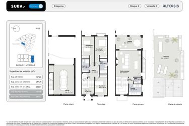 Rzut - Dom na sprzedaż 3 pokoje o powierzchni 261,52 m² - numer 8 w Altoasis