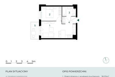Rzut - Mieszkanie na sprzedaż 2 pokoje o powierzchni 35,09 m² - numer M19 w Park-Wojszyce