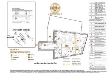 Rzut - Mieszkanie na sprzedaż 3 pokoje o powierzchni 63,64 m² - numer B1.B2.P1.M8 w Faktoria Młyn