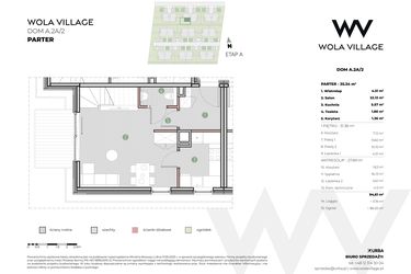 Rzut - Dom na sprzedaż 4 pokoje o powierzchni 95,14 m² - numer A.2A/2 w Wola Village