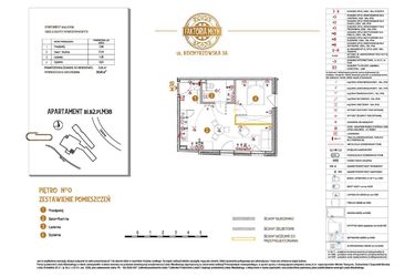 Rzut - Mieszkanie na sprzedaż 2 pokoje o powierzchni 39,14 m² - numer B1.B2.P1.M38 w Faktoria Młyn