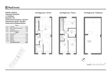 Rzut - Dom na sprzedaż 5 pokoi o powierzchni 83,81 m² - numer 5B w Domy nad jeziorem w Warzenku