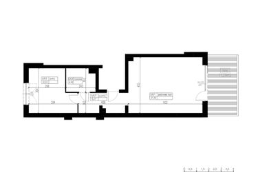 Rzut - Mieszkanie na sprzedaż 4 pokoje o powierzchni 50,35 m² - numer E.M-6 w Apartamenty Przystań